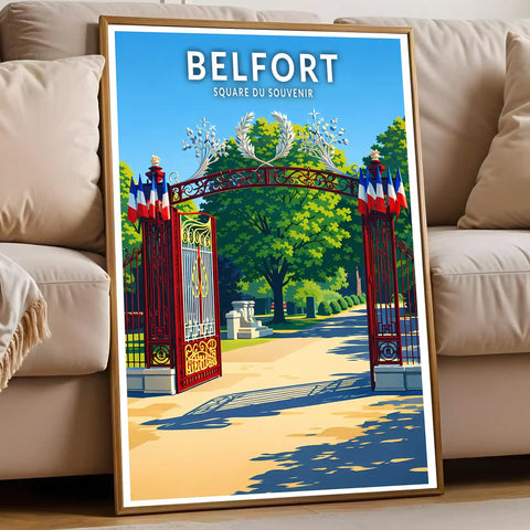 Affiche - Belfort - Square du Souvenir