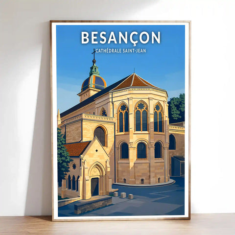 Affiche - Besançon - Cathédrale Saint-Jean