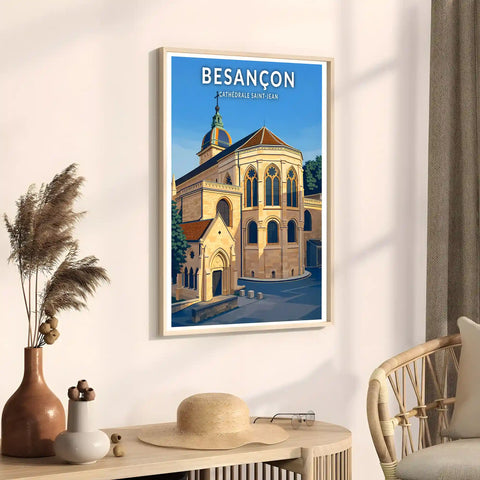 Affiche - Besançon - Cathédrale Saint-Jean