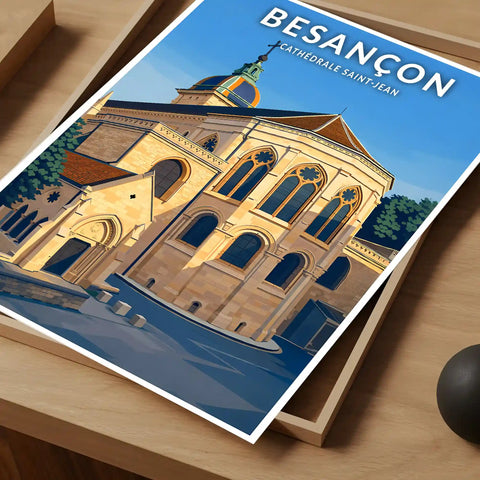 Affiche - Besançon - Cathédrale Saint-Jean