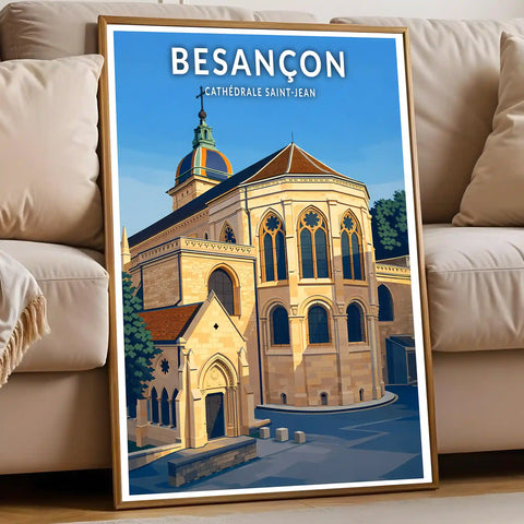 Affiche - Besançon - Cathédrale Saint-Jean