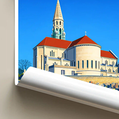 Affiche - Besançon - Église Saint-Martin