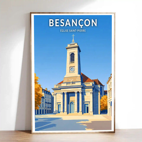 Affiche - Besançon - Église Saint-Pierre