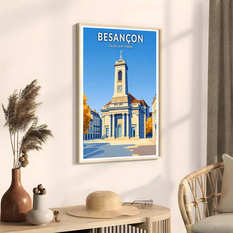 Affiche - Besançon - Église Saint-Pierre