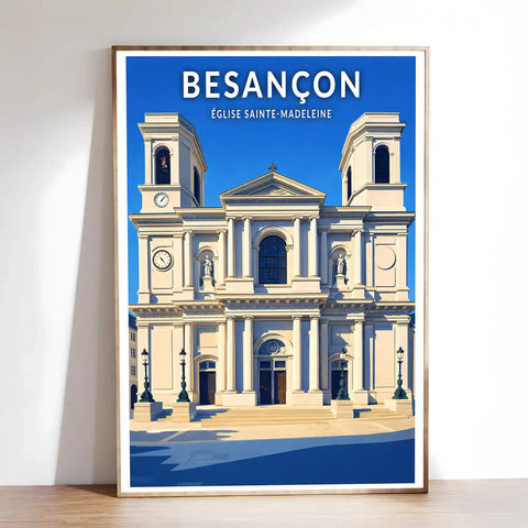 Affiche - Besançon - Église Sainte-Madeleine