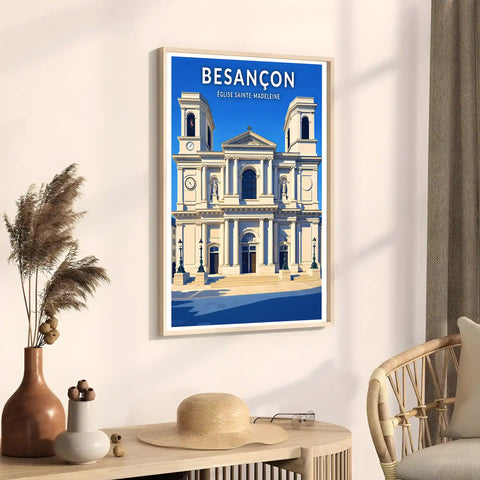Affiche - Besançon - Église Sainte-Madeleine