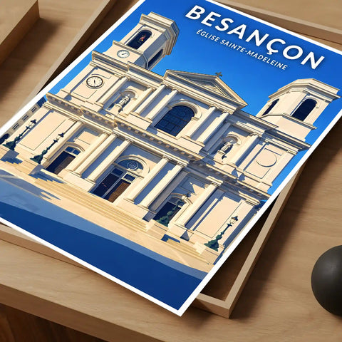 Affiche - Besançon - Église Sainte-Madeleine