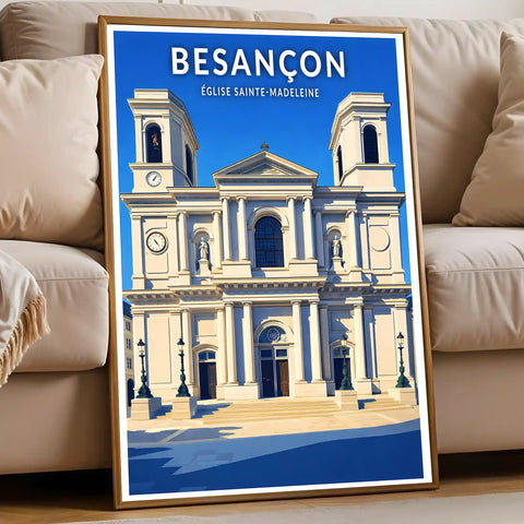 Affiche - Besançon - Église Sainte-Madeleine