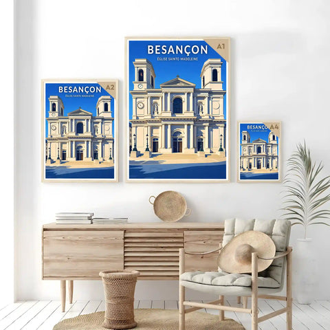 Affiche - Besançon - Église Sainte-Madeleine