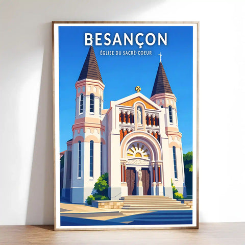 Affiche - Besançon - Église du Sacré-Coeur