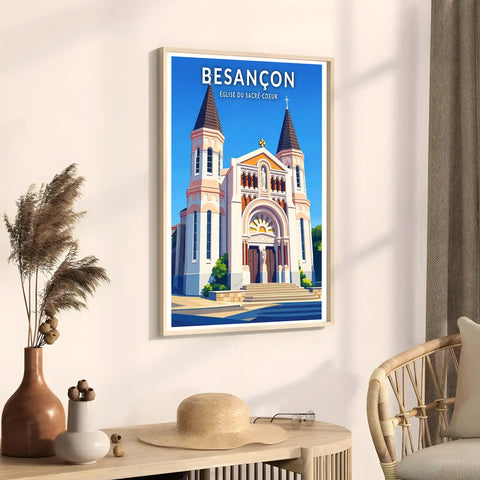 Affiche - Besançon - Église du Sacré-Coeur