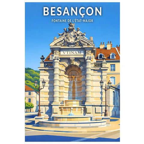 Affiche Originale – Besançon, Ville D'art Et D'histoire (Doubs) – Neuve
