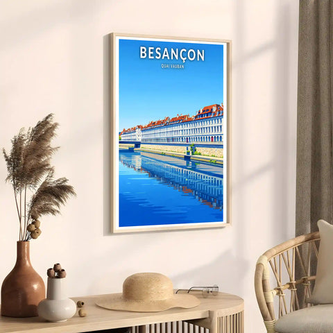 Affiche - Besançon - Le Quai Vauban
