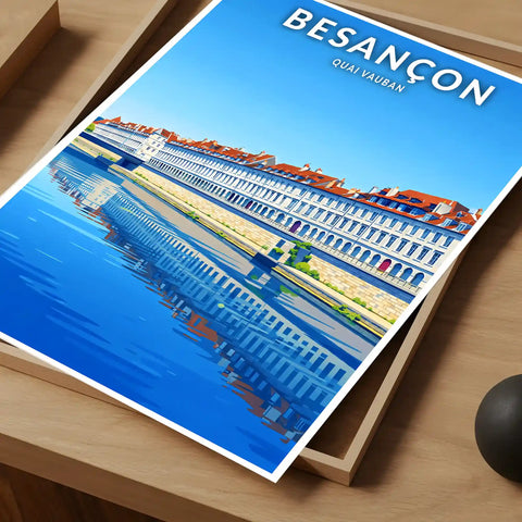 Affiche - Besançon - Le Quai Vauban