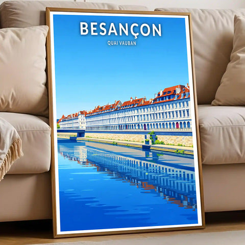 Affiche - Besançon - Le Quai Vauban