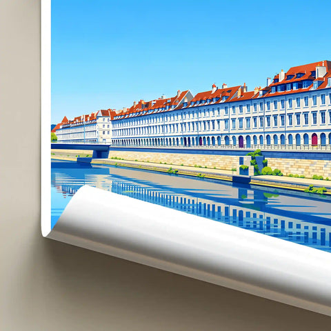 Affiche - Besançon - Le Quai Vauban