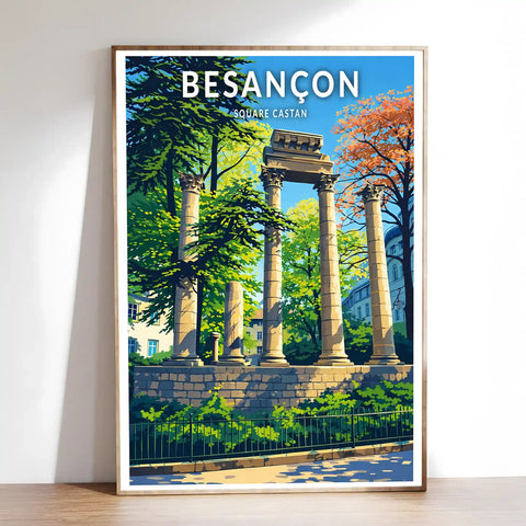 Affiche - Besançon - Square Castan