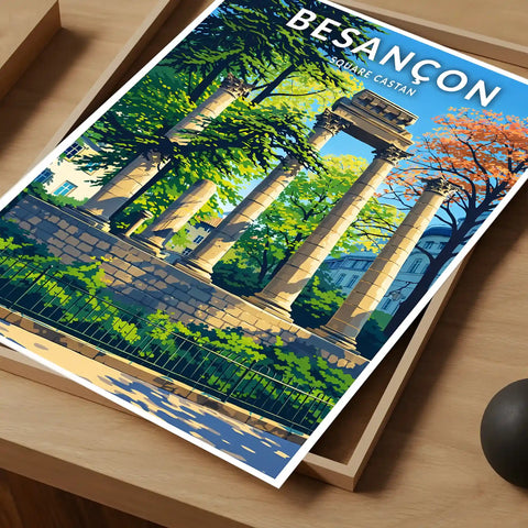 Affiche - Besançon - Square Castan