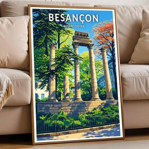 Affiche - Besançon - Square Castan