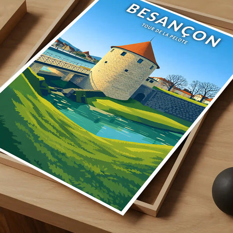 Affiche - Besançon - Tour de la Pelote