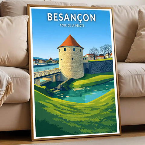 Affiche - Besançon - Tour de la Pelote