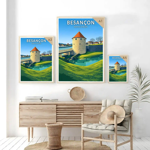 Affiche - Besançon - Tour de la Pelote