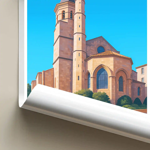 Affiche - Béziers - Église de la Madeleine