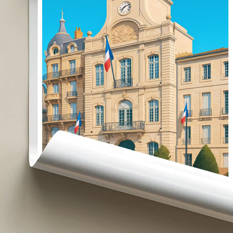 Affiche - Béziers - Hôtel de Ville