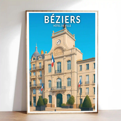 Affiche - Béziers - Hôtel de Ville