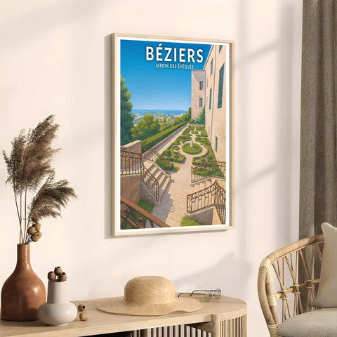 Affiche - Béziers - Jardin des Évêques