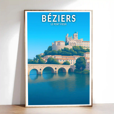 Affiche - Béziers - Le Pont Vieux