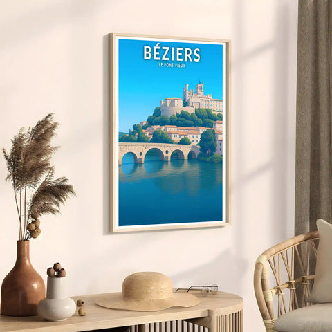 Affiche - Béziers - Le Pont Vieux