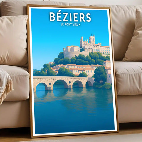 Affiche - Béziers - Le Pont Vieux