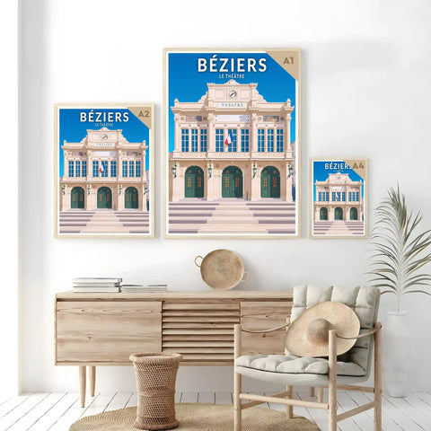 Affiche - Béziers - Le Théâtre