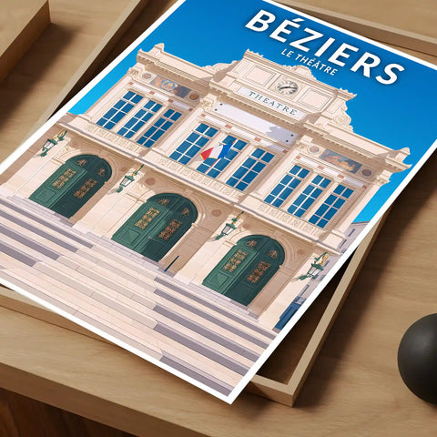 Affiche - Béziers - Le Théâtre