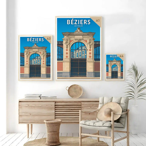 Affiche - Béziers - Les Halles