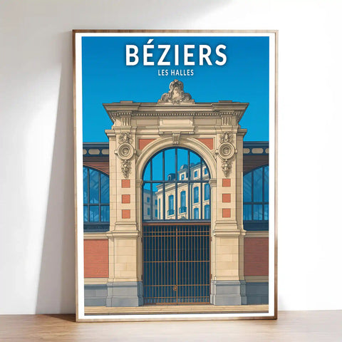 Affiche - Béziers - Les Halles