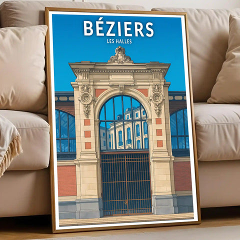Affiche - Béziers - Les Halles