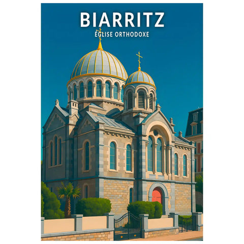 Affiche - Biarritz - Église Orthodoxe