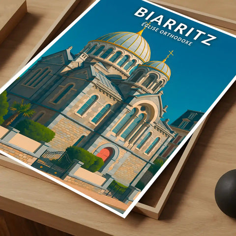 Affiche - Biarritz - Église Orthodoxe