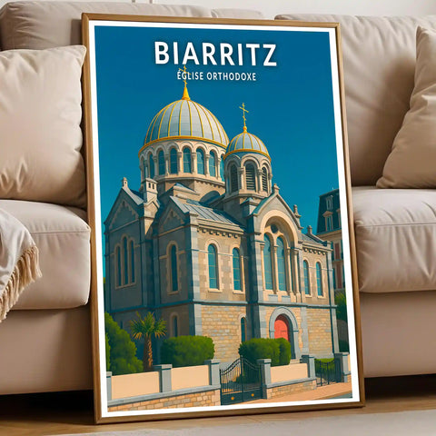 Affiche - Biarritz - Église Orthodoxe