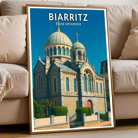 Affiche - Biarritz - Église Orthodoxe