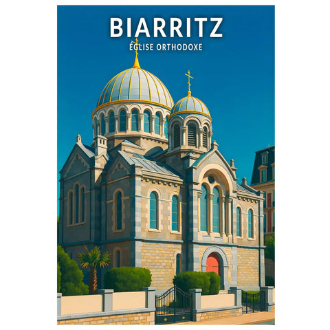 Affiche - Biarritz - Église Orthodoxe
