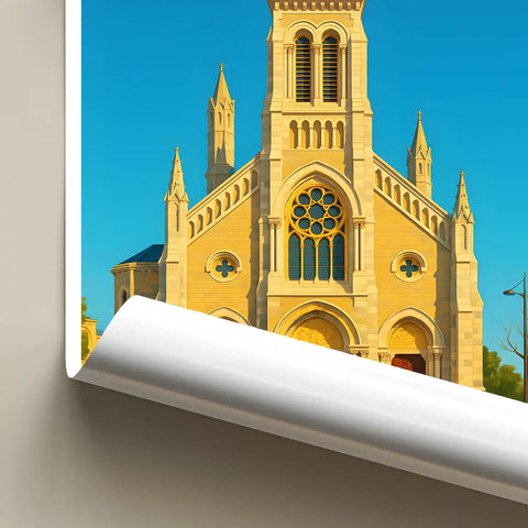 Affiche - Biarritz - Église Saint-Eugénie