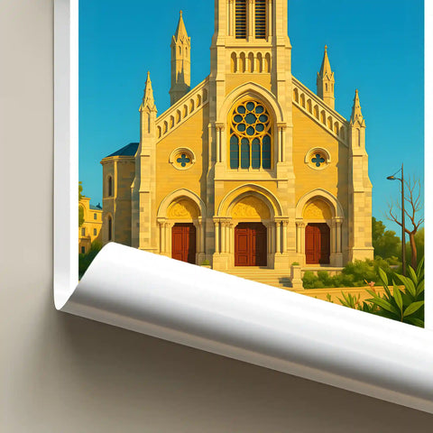 Affiche - Biarritz - Église Saint-Eugénie