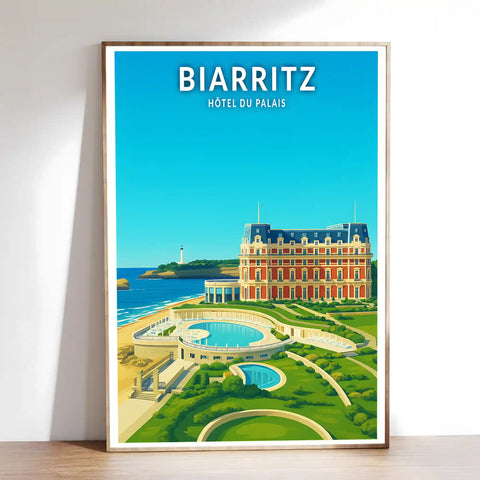 Affiche - Biarritz - Hôtel du Palais