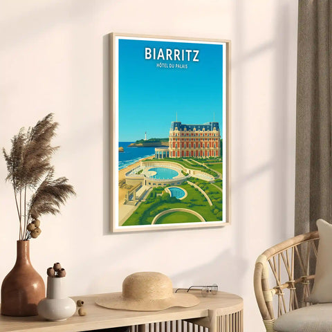 Affiche - Biarritz - Hôtel du Palais