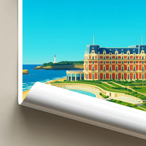 Affiche - Biarritz - Hôtel du Palais