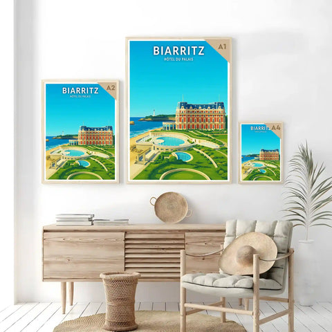 Affiche - Biarritz - Hôtel du Palais