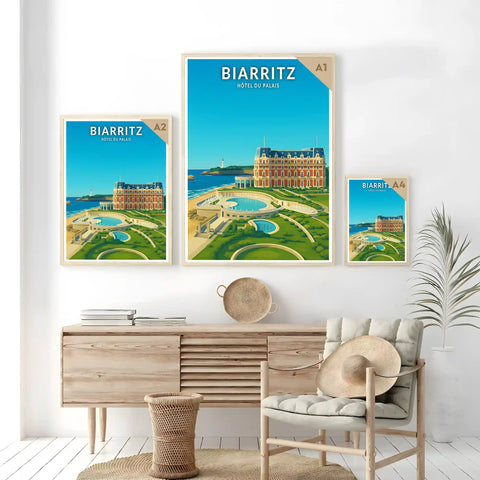 Affiche - Biarritz - Hôtel du Palais